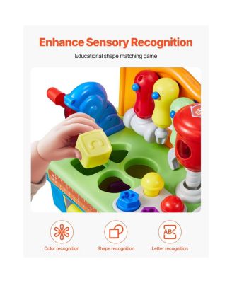 Musical Workbench Toy, Sounds & Lights, Musical Learning Workbench for Toddler Age 2 Years and Up