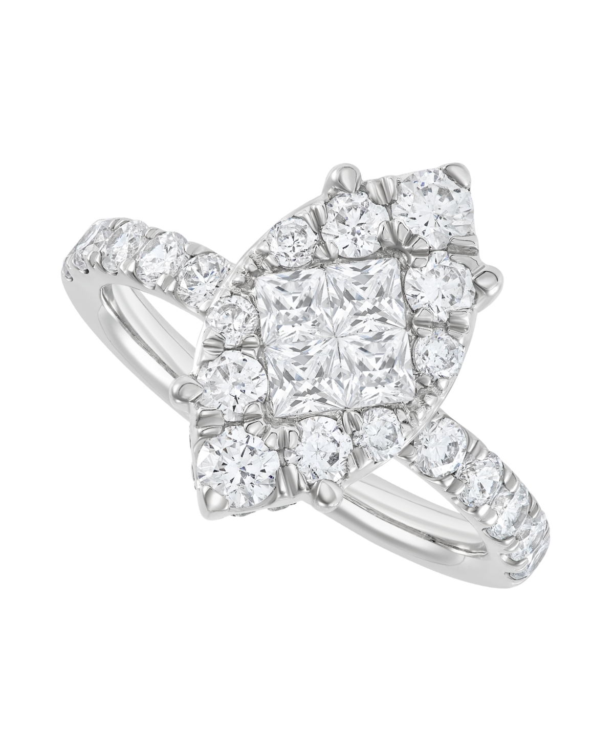Macy's Diamond Engagement Ring (2 ct. t.w.) in 10k White Gold