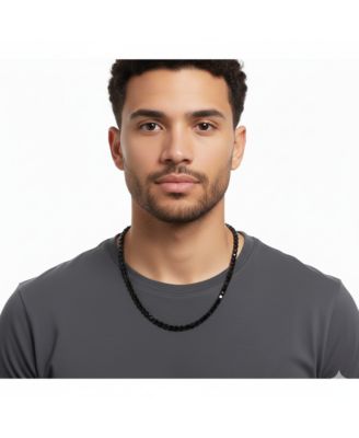 Stainless Steel, Round CZ Tennis Necklace