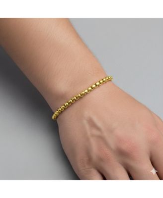 Stainless Steel, Round Box Chain Bracelet