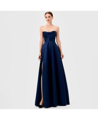Women's Ameira Strapless Cowl Gown