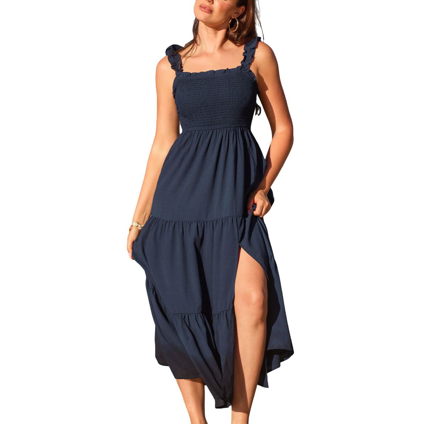 Women's Bonus Points Blue Maxi Beach Dress
