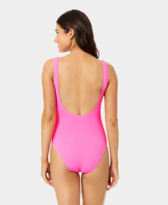 Women's Popcorn Scrunch Texture One-Piece Swimsuit