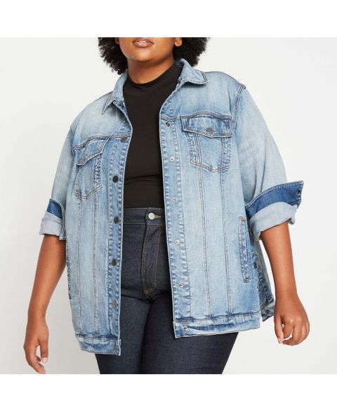 Женские куртки Universal Standard Women's Denim Chore Jacket