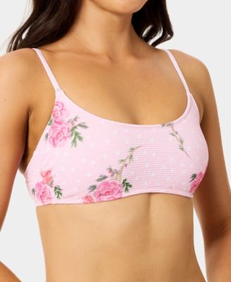 Women's Solid Scoop Neck Swim Bralette