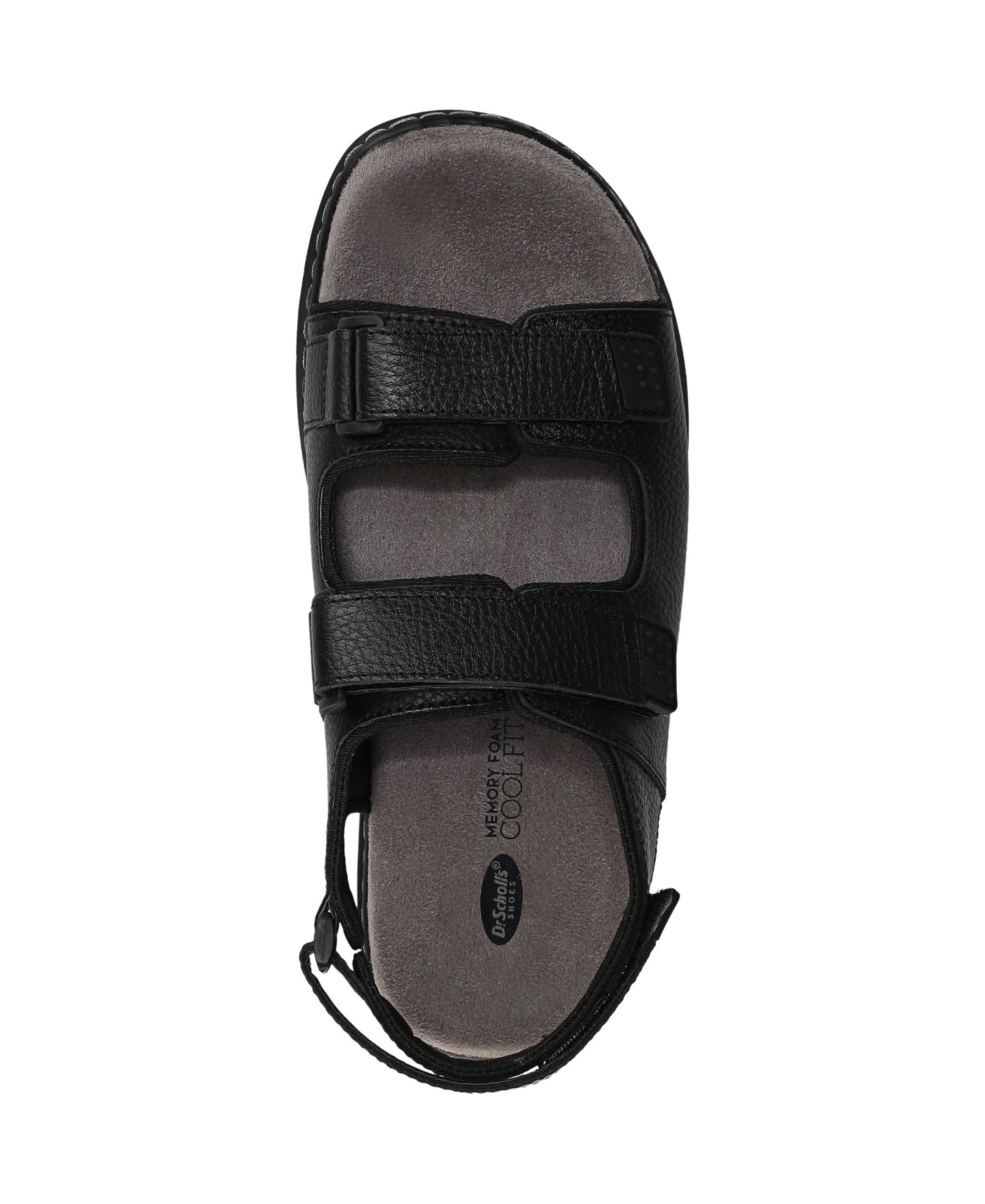 Мужские сандалии Dr. Scholl's Gavin Slingback, цвет: Чёрный кожаный — фото 4