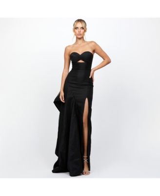 Women's Rain Strapless Cut Out Gown
