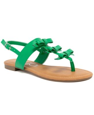 Women's Buckle Round Toe Flat Sandals