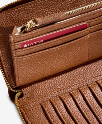 Angii Solid Zip-Around Wallet