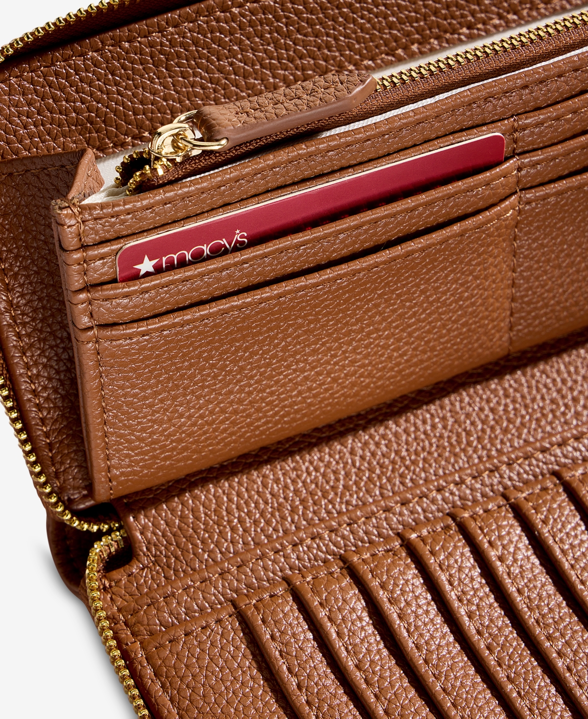 On 34th Angii Solid Zip-Around Wallet
