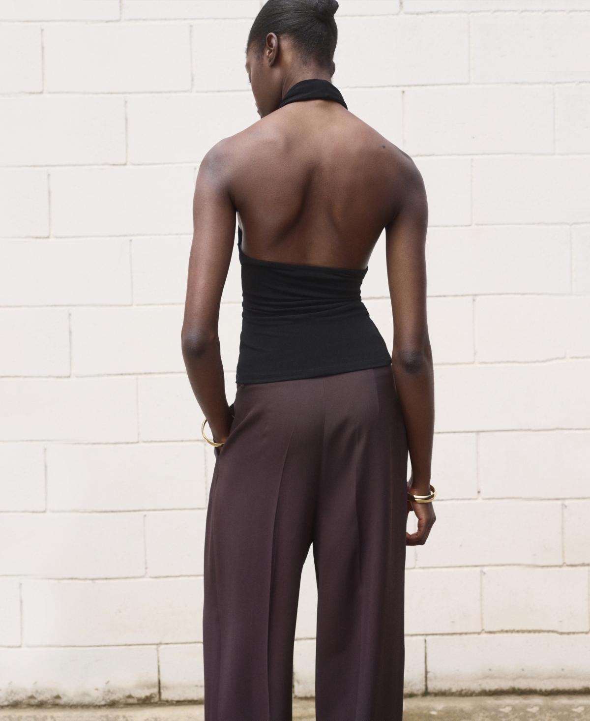 Mango Women's Wrap Neck Top