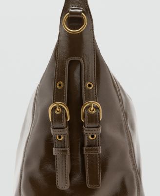 Women's Buckles Detail Shoulder Bag