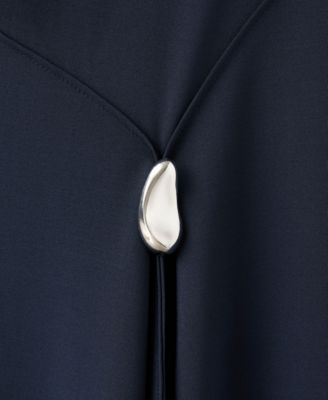 Women's Metal Embellishment A-Line Dress