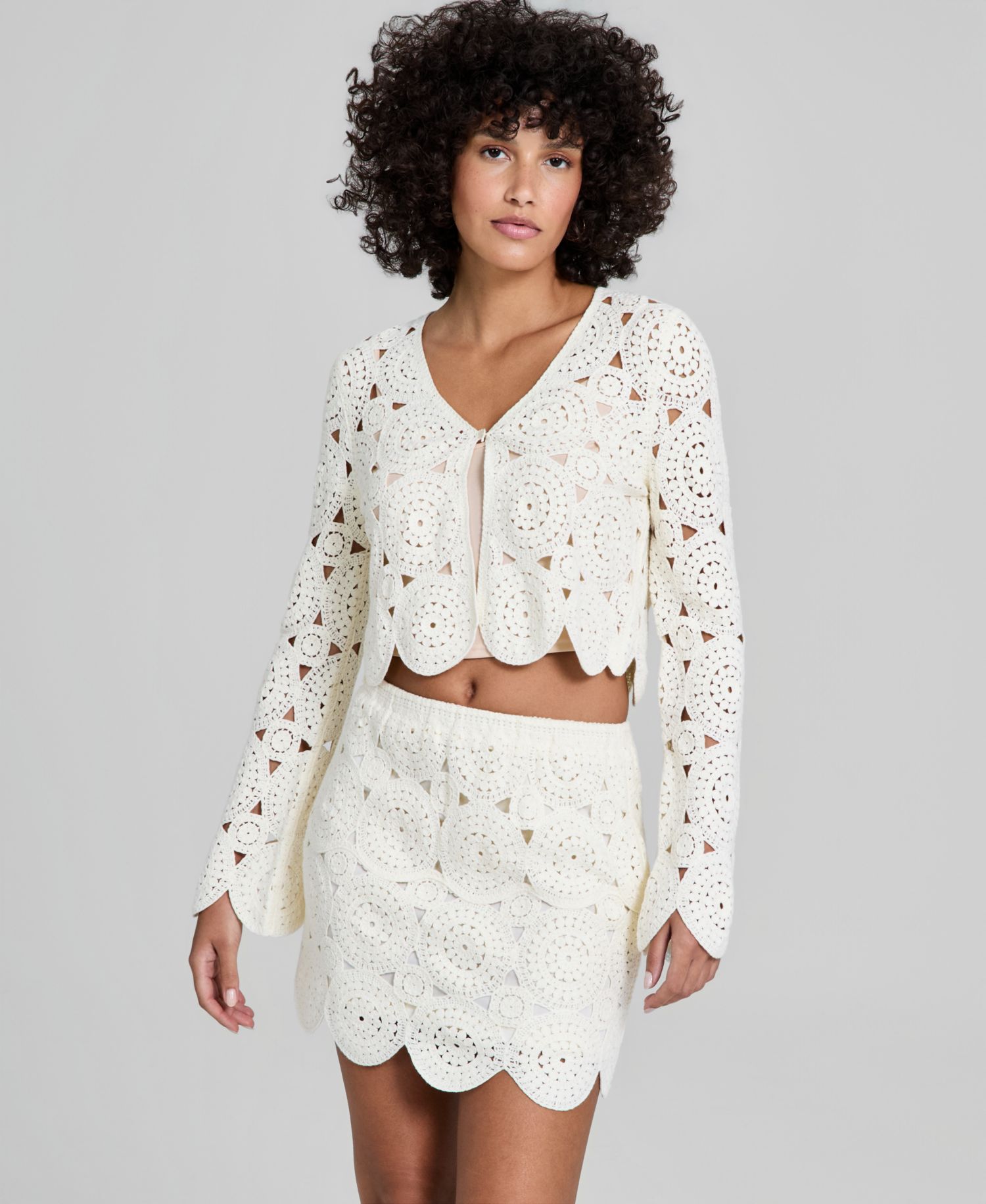 Women's V-Neck Long-Sleeve Cardigan