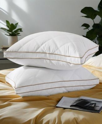 Medium Firm Goose Feather 2-Pack Pillows, Standard