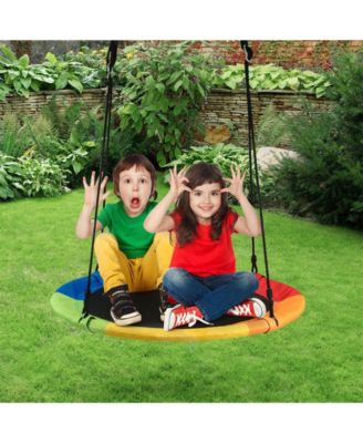40 Inch Flying Saucer Tree Swing Outdoor Play for Kids
