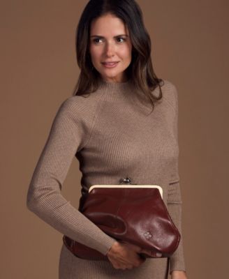 Medium Sofia Kisslock Leather Bag
