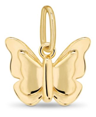 Butterfly Pendant in 14K Gold, approx. 0.8 grams.