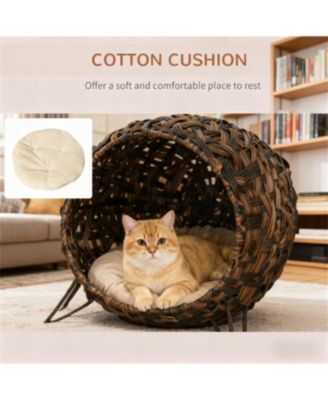 Cat House Condo with Cushion in Brown