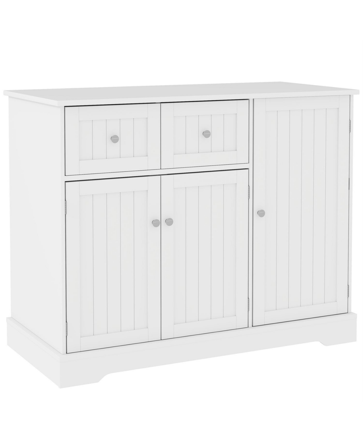 Aostirmotor Cat Litter Box Enclosure with Drawers in White