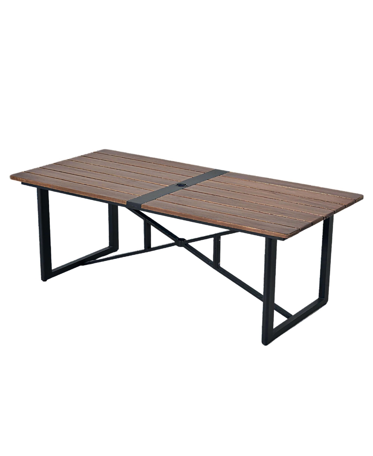 Mondawe 9-piece Outdoor Patio Dining Set include 8 Aluminum Armchairs