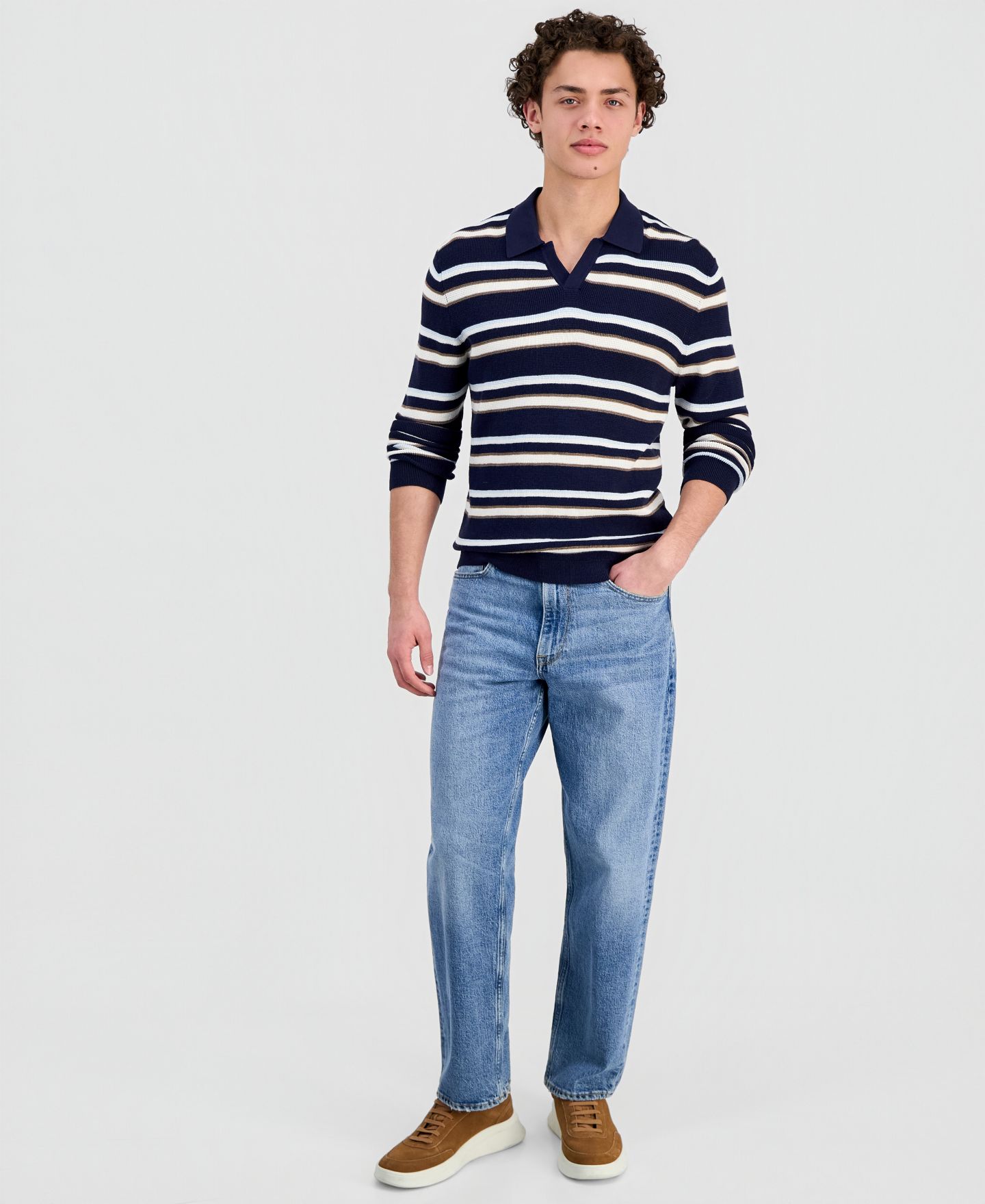 Мужские джинсы GUESS Owen Relaxed-Fit, цвет: Rocky — фото 1
