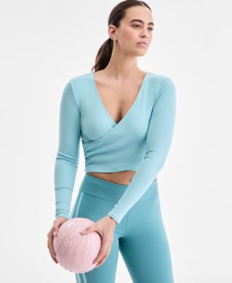 Women's Surplice Long-Sleeve Top