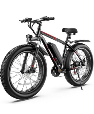 26" Fat Tire Electric Bike 750W 48V 13Ah Battery Max 22Mph Mountain Beach Snow Ebike 7-Speed UL2849 Certified