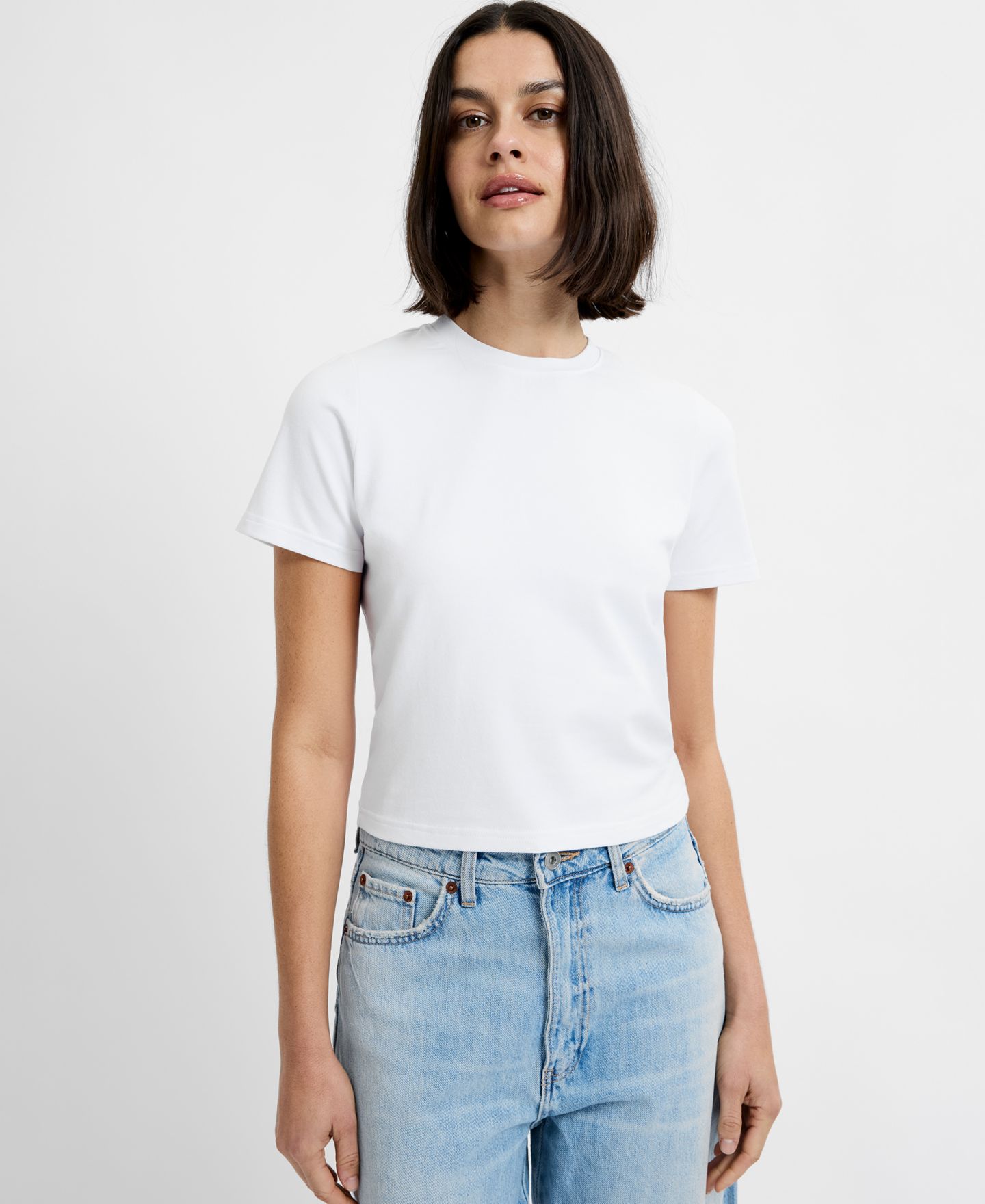 Женская футболка French Connection Maisie Jersey Round Neck, цвет: Белый — фото 2
