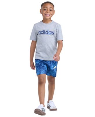Boys' 2T-7 Short-Sleeve T-Shirt and Camo Printed Shorts, 2-Piece Set