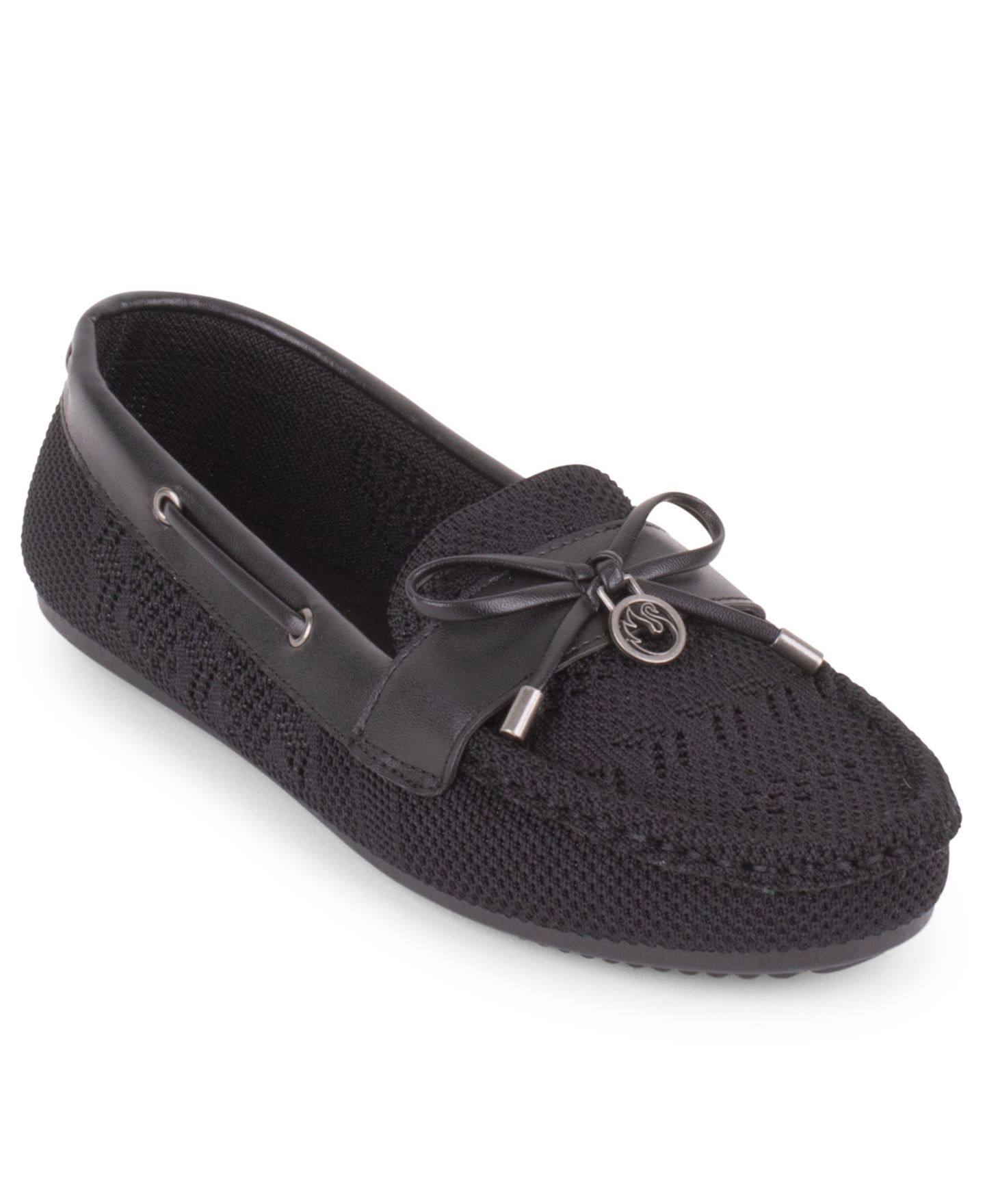 Женские туфли Gloria Vanderbilt Reese Knit Slip-On, цвет: Чёрный — фото 1