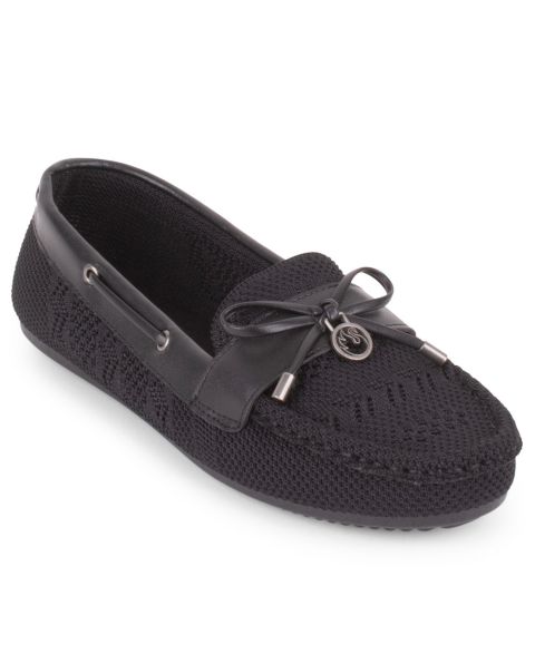 Женские туфли Gloria Vanderbilt Reese Knit Slip-On, цвет: Чёрный