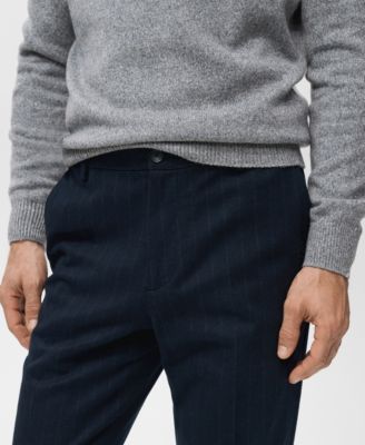 Men's Slim-Fit Flannel Pants