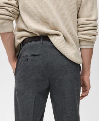 Men's Slim-Fit Flannel Pants