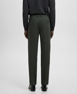 Men's Stretch Fabric Super Slim-Fit Suit Pants