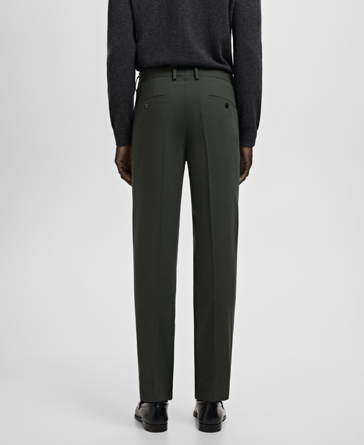 Mango Men's Stretch Fabric Super Slim-Fit Suit Pants