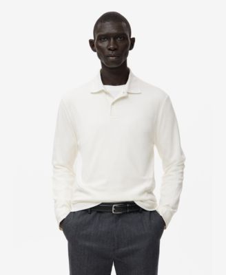 Men's Regular-Fit Knitted Polo Sweater