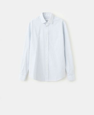 Men's Regular Fit Striped Cotton Shirt