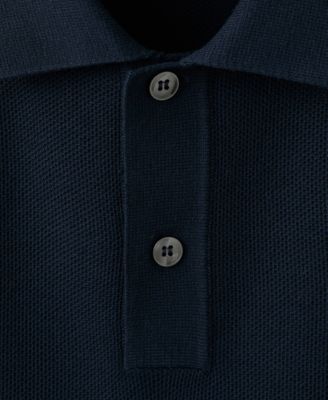 Men's Micro-Structured Cotton Polo Shirt