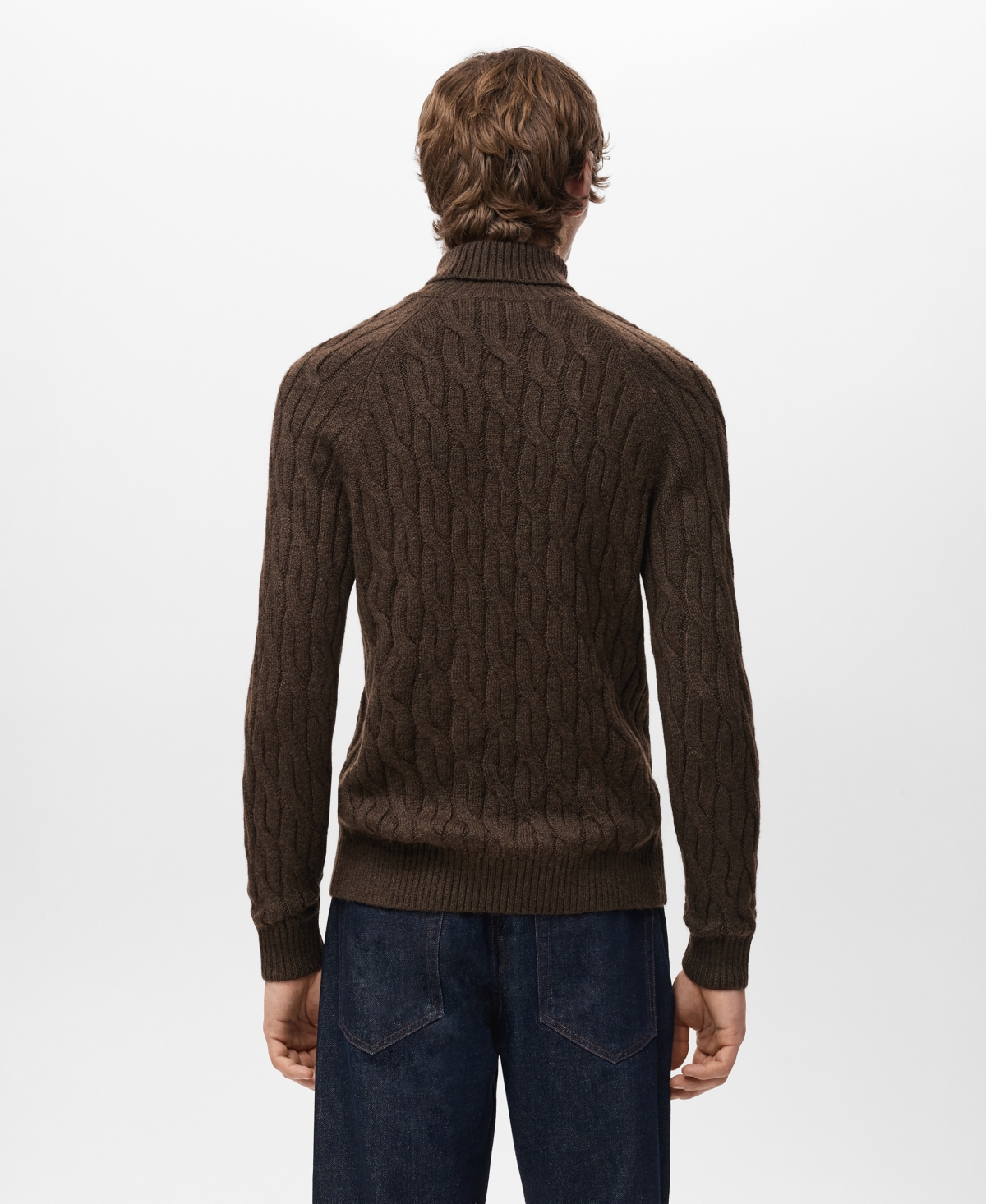 Mango Men's Turtleneck Knit Sweater