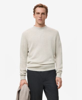 Men's Structured Wool-Blend Knitted Sweater