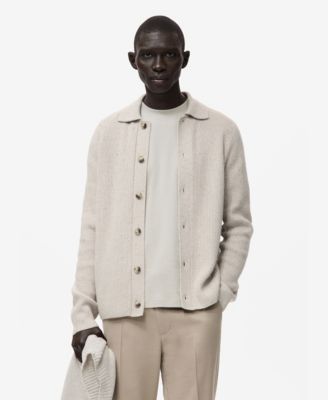 Men's Ribbed Knit Cardigan