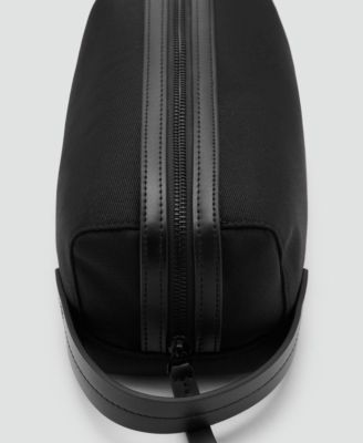 Men's Leather Details Toiletry Bag