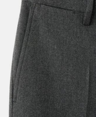 Men's Pleated Slim-Fit Pants