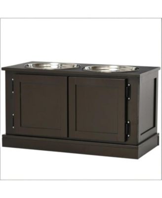 Dog Bowls Elevated Feeding Station in Brown