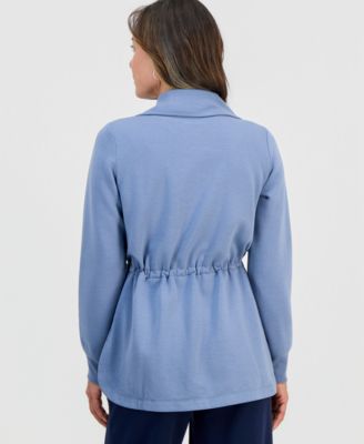 Petite Lux Soft Fleece Anorak Knit Jacket