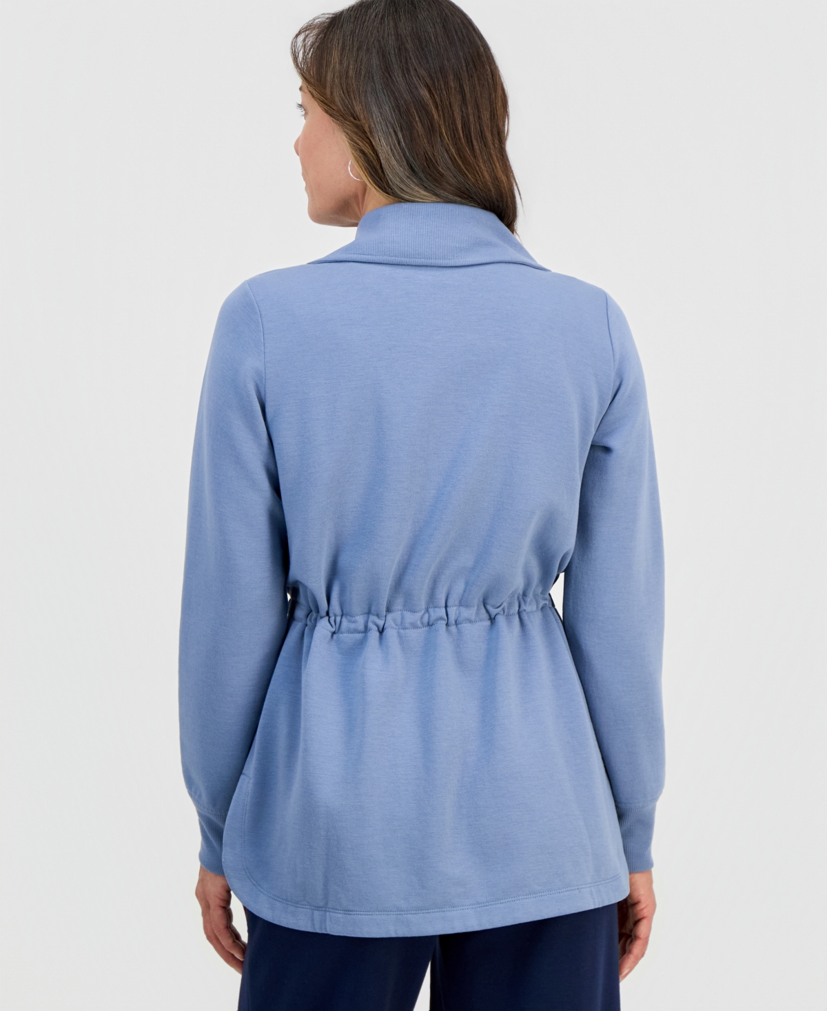 Style & Co Petite LuxLounge Fleece Anorak Knit Jacket, Macy's Exclusive