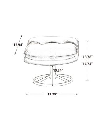 Accent Chair Sofa With Ottoman