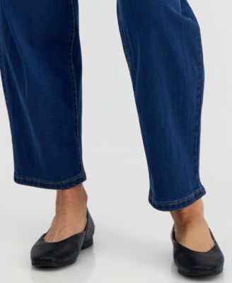 Petite High-Rise Tapered Jeans