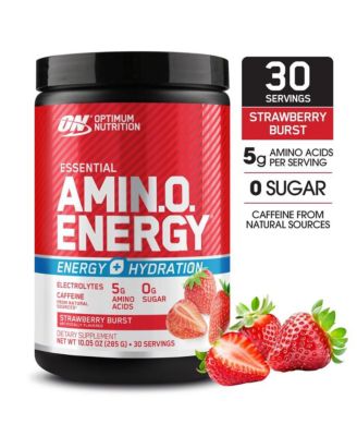 Amino Energy Powder Plus Focus, Electrolytes, Juicy Strawberry, 30 Servings 